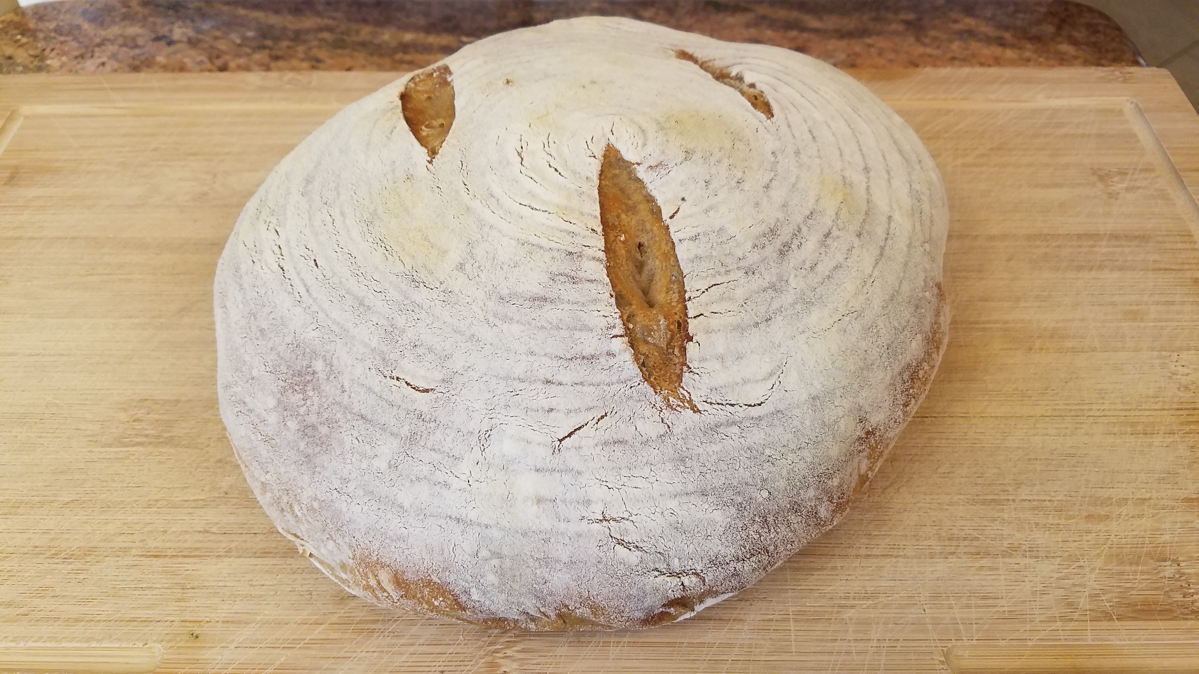 Flour-Dusted Sourdough Boule